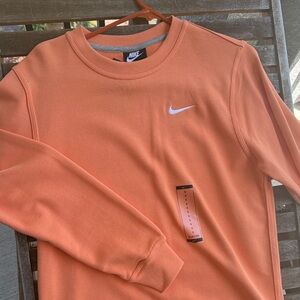 NIKE Orange Crewneck Sweatshirt